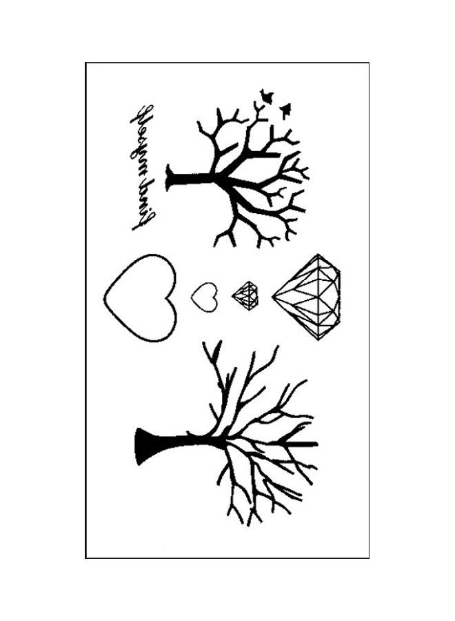 نيبمينينت ملصق تاتو مؤقت عصري مقاوم للماء أسود - Image 1