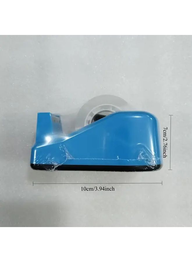 Turquoise Desktop Tape Cutter With High Transparency Adhesive Tape Roll Office Study Essential - Image 2