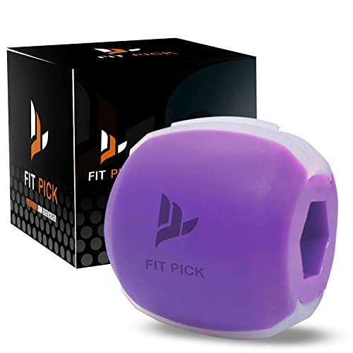 FIT PICK Pro Jawline Exerciser Tool Men&Women,Tones Face,Jaw&Neck,Jaw Exerciser Help Defines Jawline,Jawline Exerciser Helps Reduce Craving Stress Jaw Liner Tools For Men&Women,Jawline Shaper (Purple, Intermediate-Advanced) (Intermediate-Advanced (Purple)) - Image 1