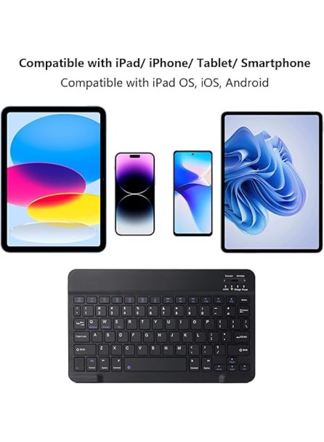 Ultra-Slim Rechargeable Bluetooth Keyboard – Wireless Keyboard for Laptops, Tablets & Smartphones - Image 2