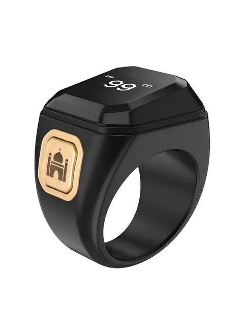 20 mm Zikr Ring Smart Ring with Vibration Reminder Tasbih Counter and Bluetooth Connection for Exclusive IQIBLA App and 5 Daily Prayer Reminders