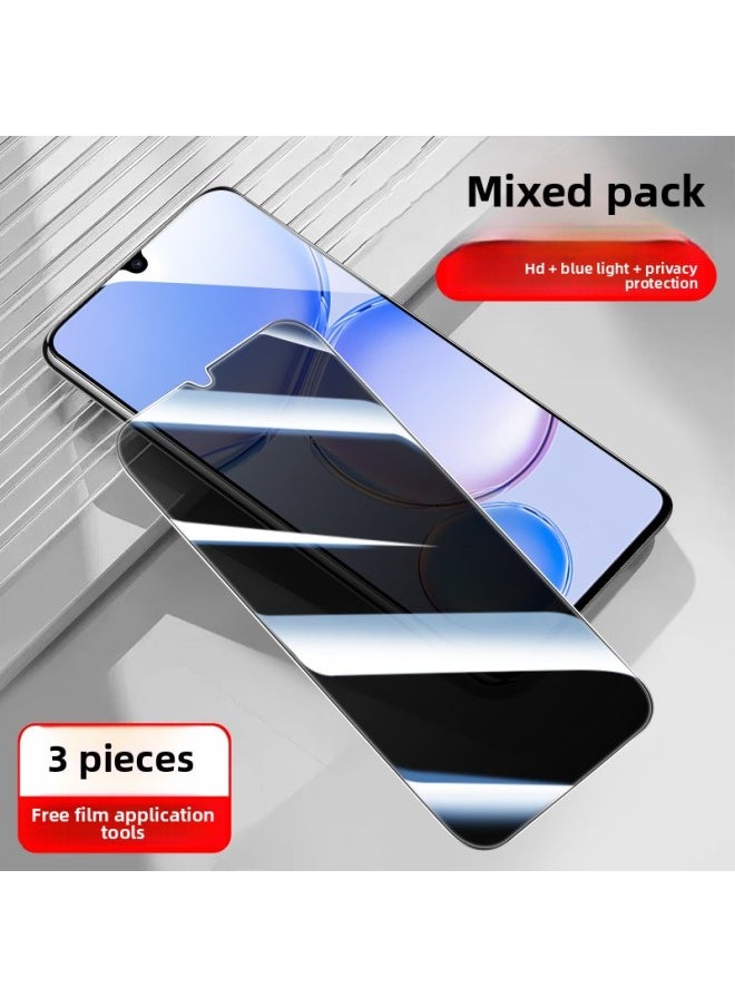 ماركة غير محددة ينطبق على Huawei Enjoy 60 Tempered Film 70 Enjoy 50Pro Anti-peep Film 50z Full Screen 60x Enjoy 50Plus-اللون: حزمة مجمعة [hd + Blu-ray + حماية الخصوصية] قطعة واحدة لكل قطعة ★99% موصى بها-الحجم: Wiko Hi Enjoy 60 5g  - Image 1