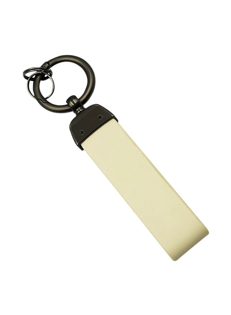 Nissan Super Finish Metal Ring Car Key Chain PU Leather Strap Keychain NISSAN  - Image 2