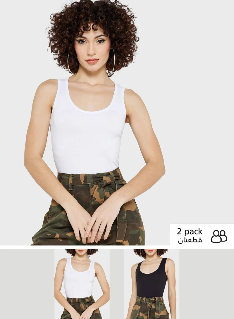 boohoo 2 Pack Knitted Bodysuit