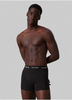 CALVIN KLEIN Men's 5 Pack Trunks - Cotton, Black  - Image 2