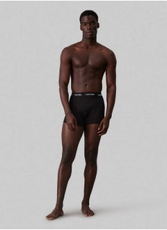 CALVIN KLEIN Men's 5 Pack Trunks - Cotton, Black  - Image 5