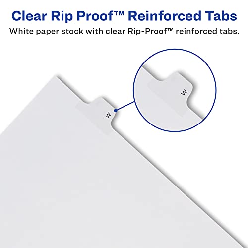 Avery Individual Legal Exhibit Dividers, Allstate Style, 10, Side Tab, 8.5 x 11 inches, Pack of 25 (82208) - Image 2