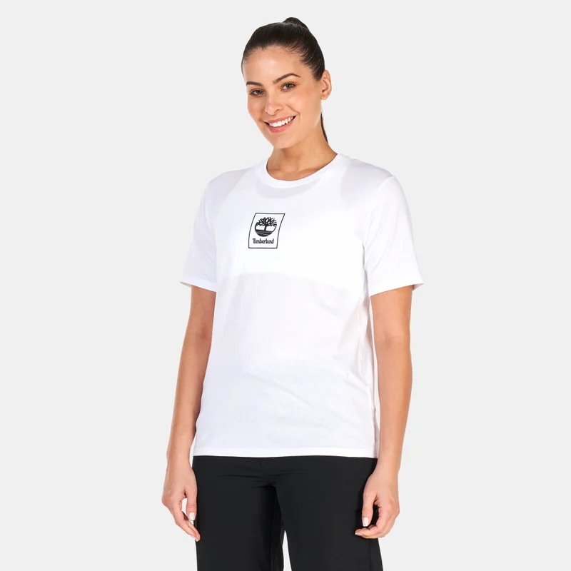 تمبرلاند تيشيرت ستاك لوجو للنساء