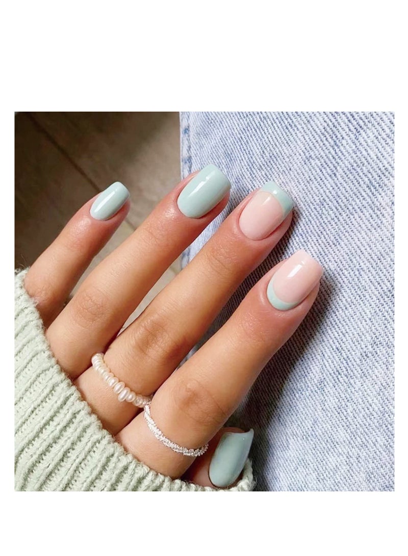 Salon Acrylic Reusable False Nails Set Double Tape and Glue Included - Image 1