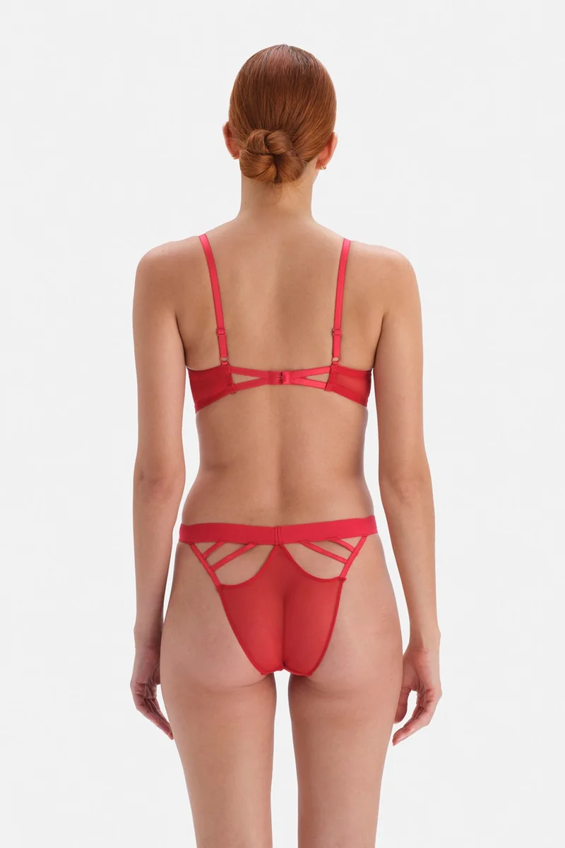 داجي Red Rope Detailed Net Brazillian