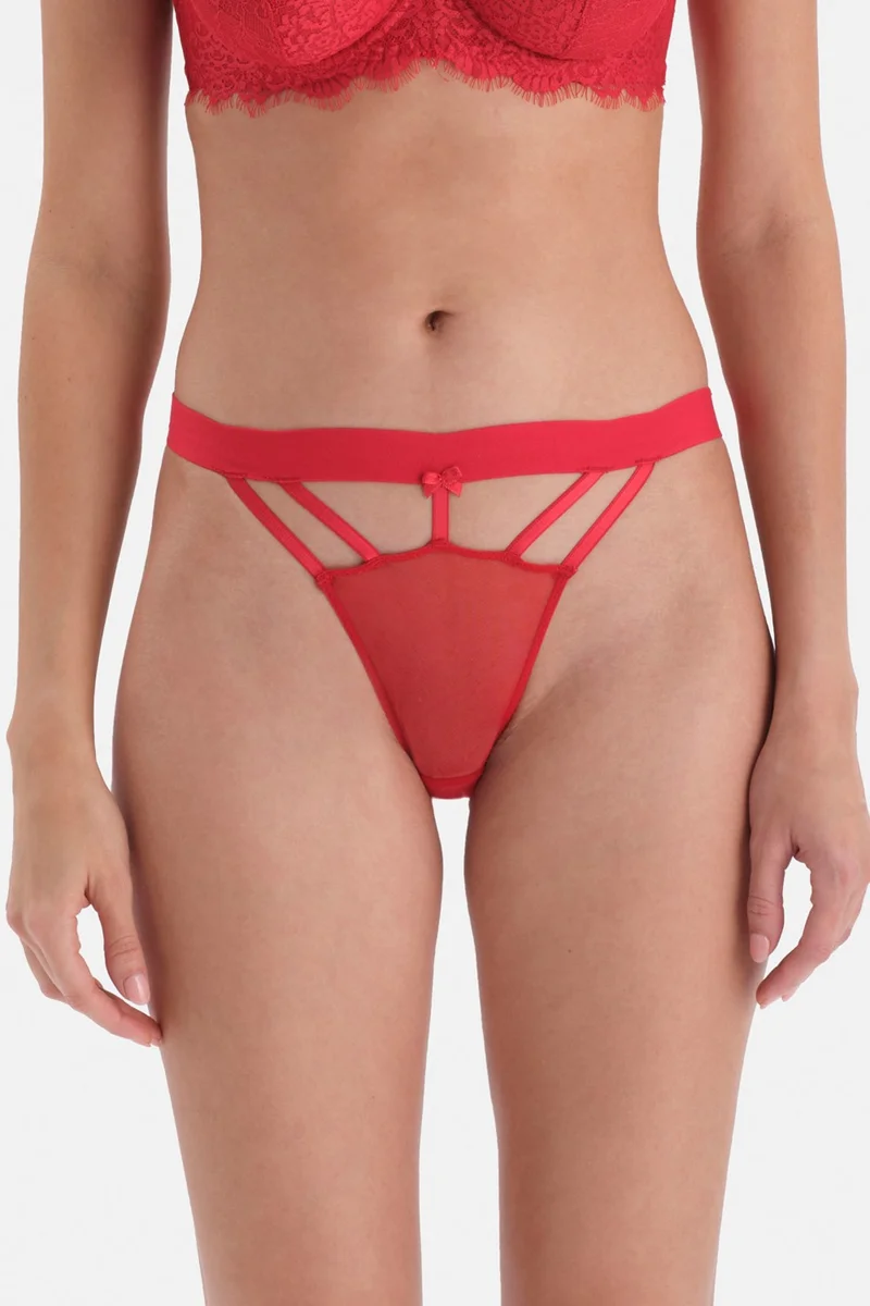 داجي Red Rope Detailed Net Brazillian