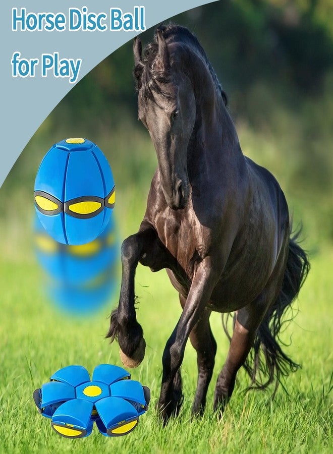 OOXYG 2PCS Horse Balls Toy, Herding Ball with 3 Lights for Horse, Horses Exercise Play Bouncing Ball for Dog Goat Sheep, Interactive Toy Reduce Anxiety Relieve Stress Green+Blue - Image 2