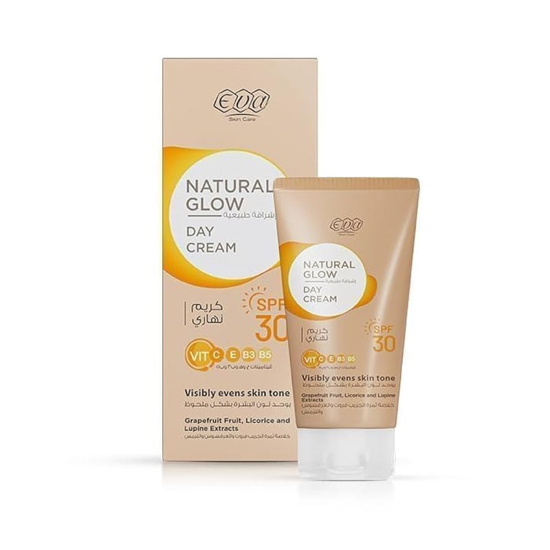 Eva Skin Care Natural Glow Day Cream with SPF 30ml 50 g (Pack of 2) - Image 2