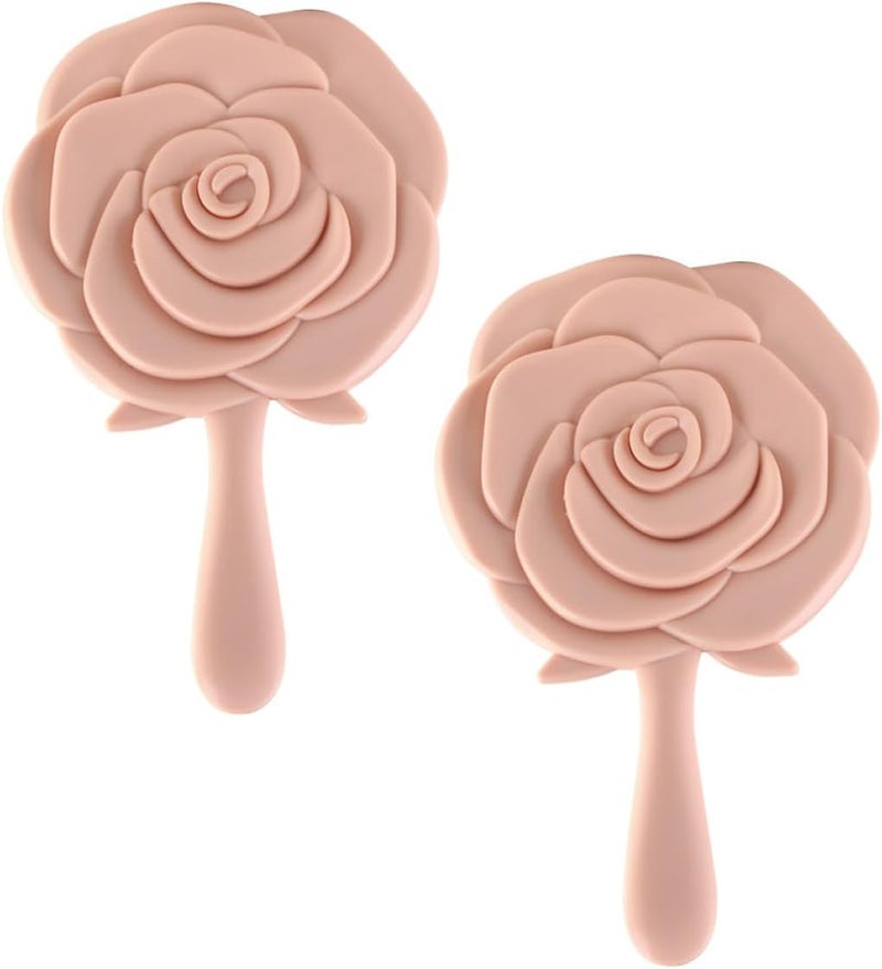 General compatible design MAGICLULU 2pcs Portable Rose Shaped Handheld Cosmetic Mirrors Small Vanity Mirrors for Travel and Student Dormitory Use Working day delivery service Surface safe Ready post purchase fulfill Multi usage Full village delivery cover Diverse purchase options Batch uniform stable quality Cleaner resistant Long term storage compatible Air & land transit compatible General standard crafted Reinforced edge Modern color selections Backup reserve local stock Field tested quality General purpose premium build Assorted trendy color picks Wide use compliant quality Stable local goods source N/S/C nationwide deliver Fade proof All consumer tier purchase options Matte anti slip finish Multi stock guarantee supply - Image 1