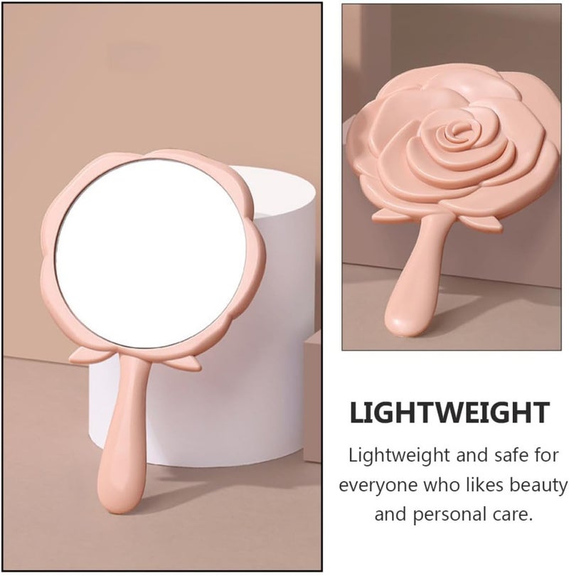 General compatible design MAGICLULU 2pcs Portable Rose Shaped Handheld Cosmetic Mirrors Small Vanity Mirrors for Travel and Student Dormitory Use Working day delivery service Surface safe Ready post purchase fulfill Multi usage Full village delivery cover Diverse purchase options Batch uniform stable quality Cleaner resistant Long term storage compatible Air & land transit compatible General standard crafted Reinforced edge Modern color selections Backup reserve local stock Field tested quality General purpose premium build Assorted trendy color picks Wide use compliant quality Stable local goods source N/S/C nationwide deliver Fade proof All consumer tier purchase options Matte anti slip finish Multi stock guarantee supply - Image 4