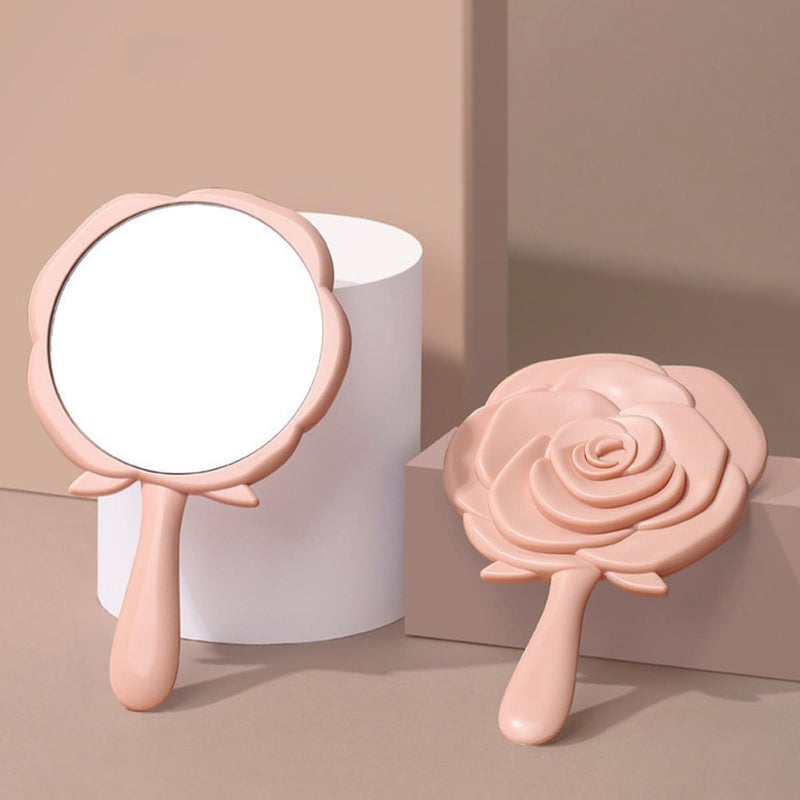 General compatible design MAGICLULU 2pcs Portable Rose Shaped Handheld Cosmetic Mirrors Small Vanity Mirrors for Travel and Student Dormitory Use Working day delivery service Surface safe Ready post purchase fulfill Multi usage Full village delivery cover Diverse purchase options Batch uniform stable quality Cleaner resistant Long term storage compatible Air & land transit compatible General standard crafted Reinforced edge Modern color selections Backup reserve local stock Field tested quality General purpose premium build Assorted trendy color picks Wide use compliant quality Stable local goods source N/S/C nationwide deliver Fade proof All consumer tier purchase options Matte anti slip finish Multi stock guarantee supply - Image 3