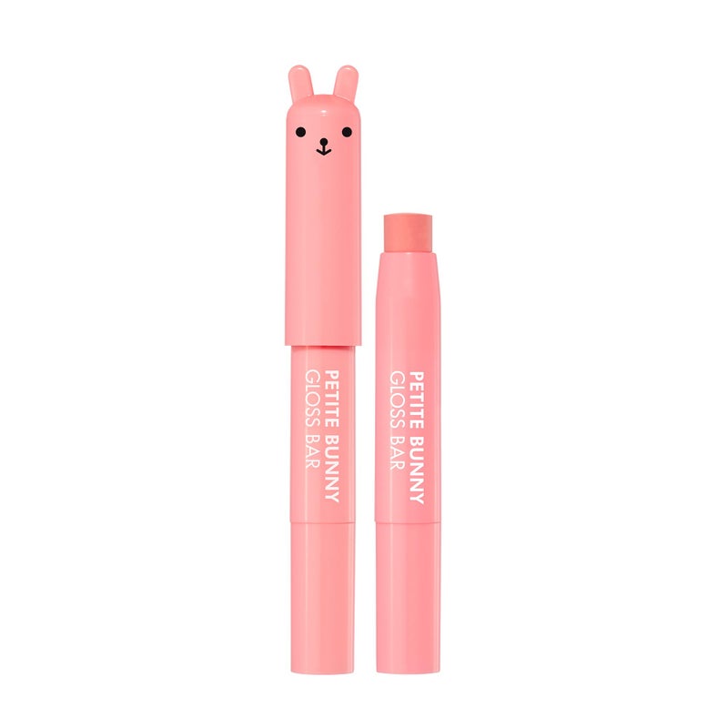 TONYMOLY Petit Bunny Lip Gloss for Women, Long Lasting Lip Crayon, Korean Gloss for Lips, Vitamin E Enriched, Soften & Moisturize Lips, Juicy Peach - Image 1