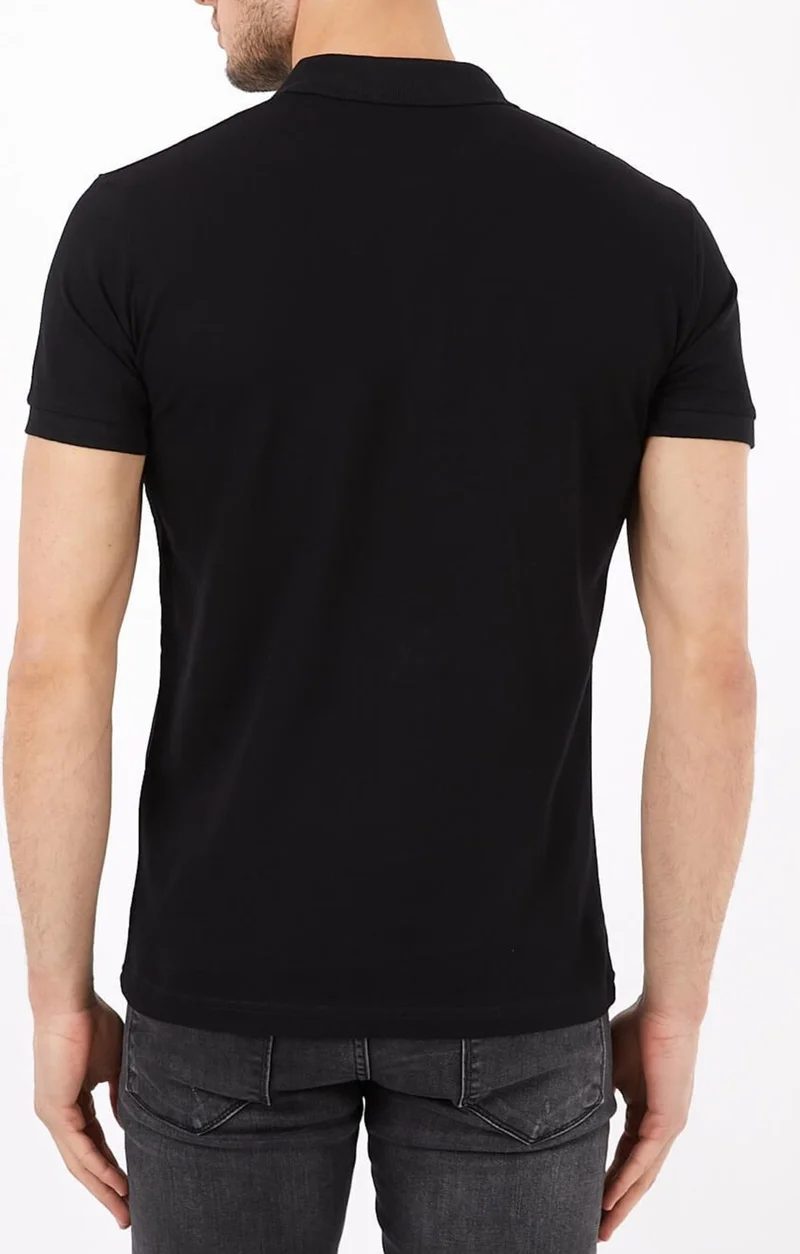 بيليفانتي كولكشن Men's Polo Neck T-Shirt Black