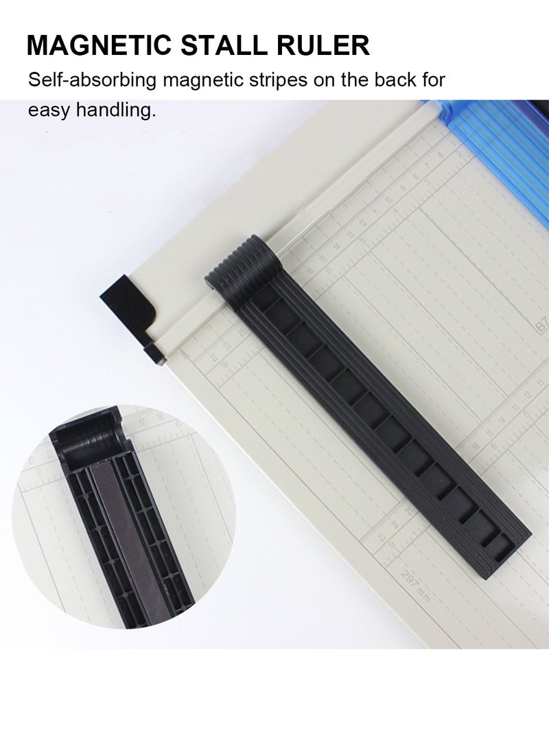 كيدل قاطع ورق المقصلة: سكين قطع ورق، قاطع ورق، قطع دقيق مع واقي أمان، سعة 15 ورقة، دليل مغناطيسي، قاعدة معدنية شديدة التحمل، مثالية للورق المقوى والكرتون والحرف اليدوية والصور - Image 4