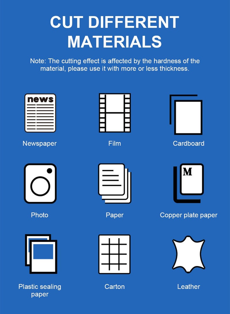 كيدل قاطع ورق المقصلة: سكين قطع ورق، قاطع ورق، قطع دقيق مع واقي أمان، سعة 15 ورقة، دليل مغناطيسي، قاعدة معدنية شديدة التحمل، مثالية للورق المقوى والكرتون والحرف اليدوية والصور - Image 5