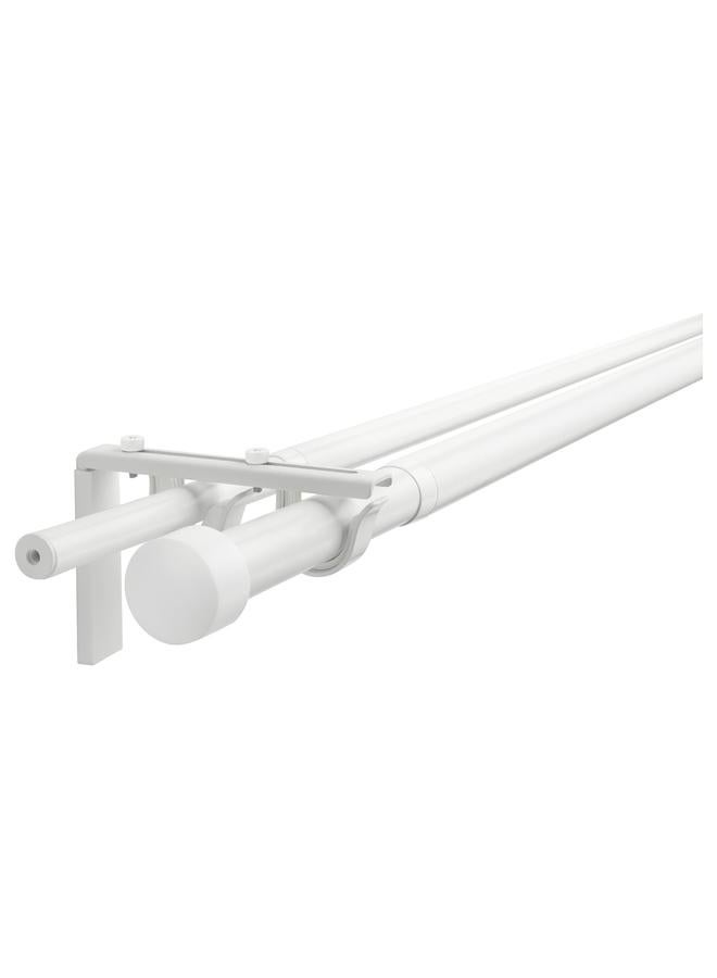 Zaboon Double curtain rod combination, white, 120-210 cm - Image 1