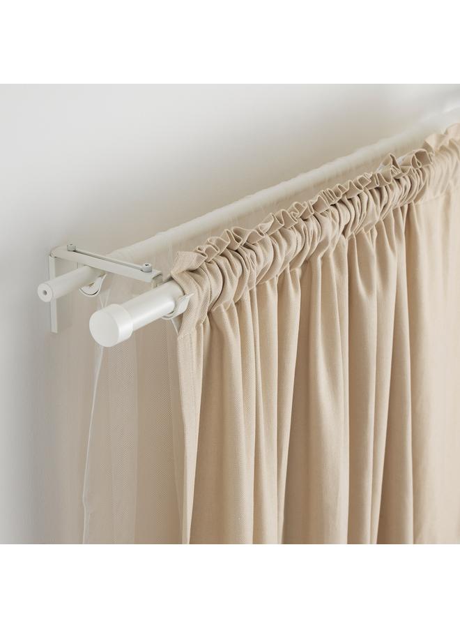 Zaboon Double curtain rod combination, white, 120-210 cm - Image 2