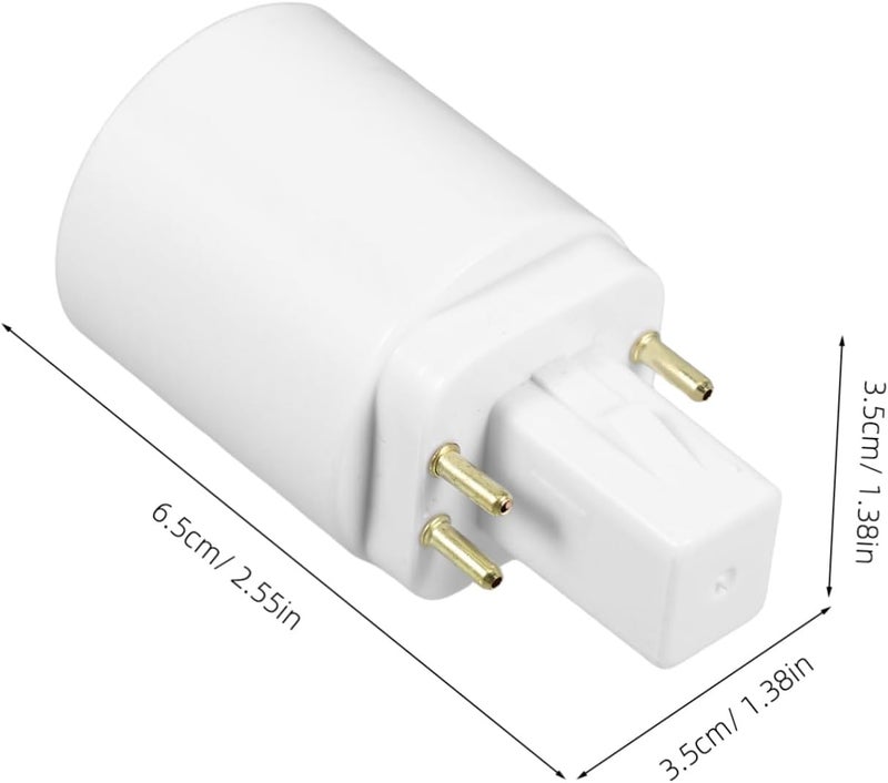 Luxshiny 4pcs to Bulb Socket Adapter - Light Converter for Versatile Use Easy to Install Pin Lamp Socket Adapter - Image 2