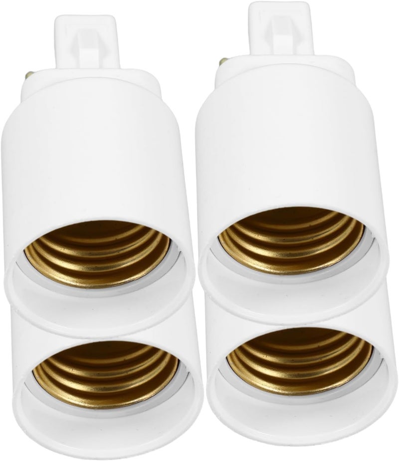 Luxshiny 4pcs to Bulb Socket Adapter - Light Converter for Versatile Use Easy to Install Pin Lamp Socket Adapter - Image 1