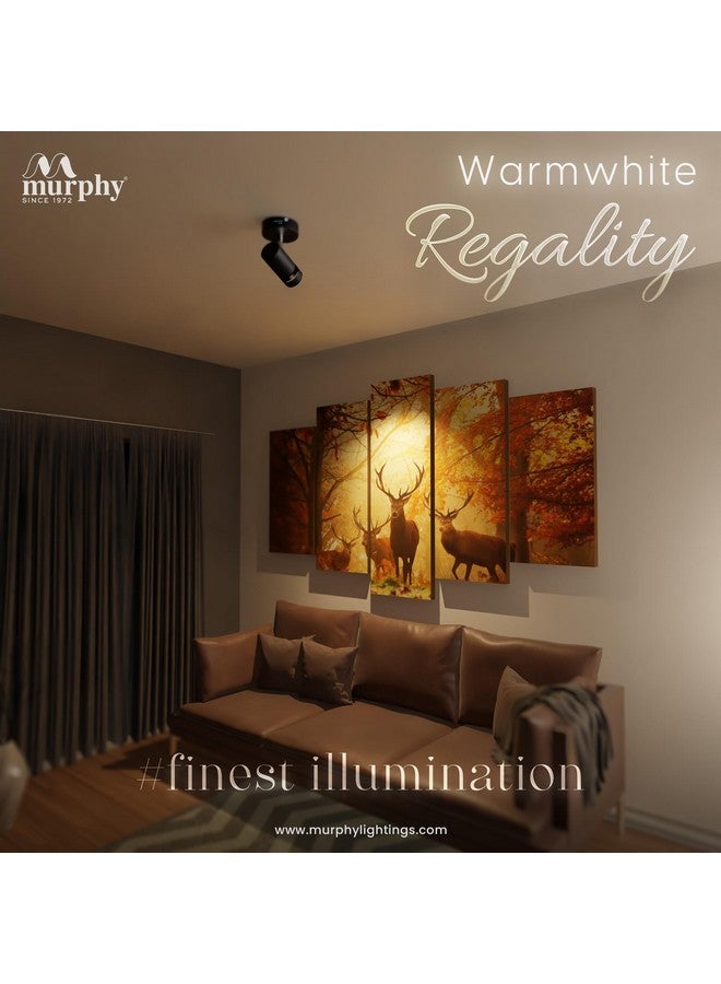 MURPHY Murphy 3W Adjustable Black Aliminum LED Wall COB Surface Mounted Spot Light with 2 Years Warranty (Warm White, Pack of 1) - Image 5