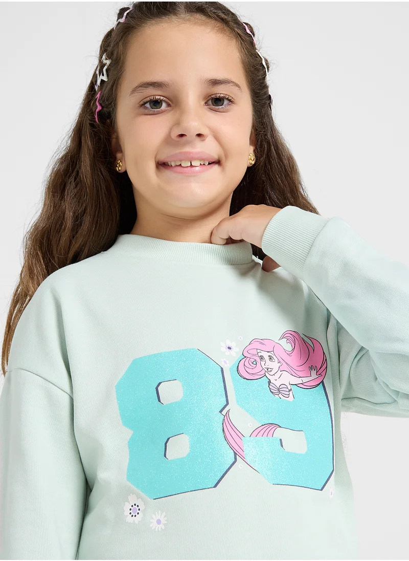 Disney Mermaid Graphic Sweat Shirt
