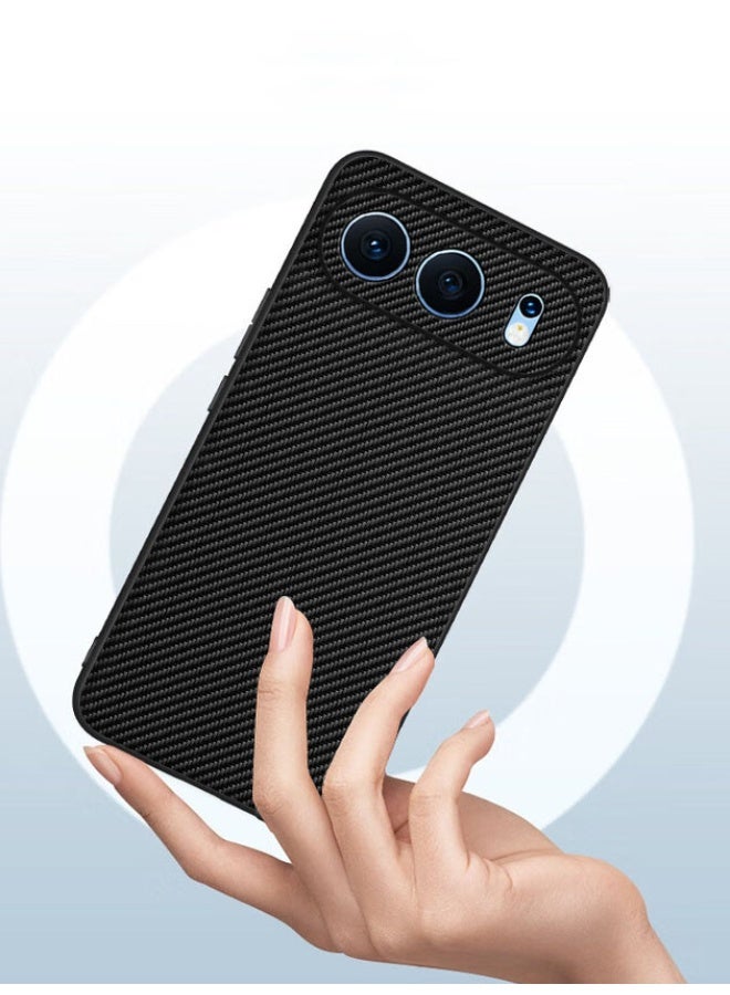 general for Honor 500 Case Slim Thin Carbon Fiber Design Phone Cover, Case less Feel, Matte Anti-Scratch Shockproof Enhanced Grip Minimalist Striped Case for Honor 500 - Image 3