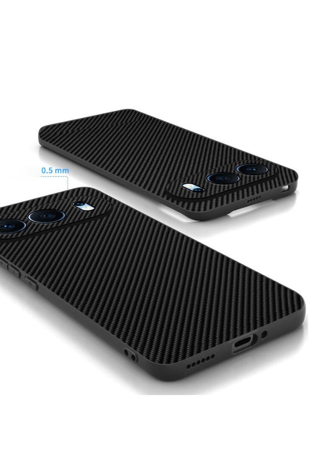 general for Honor 500 Case Slim Thin Carbon Fiber Design Phone Cover, Case less Feel, Matte Anti-Scratch Shockproof Enhanced Grip Minimalist Striped Case for Honor 500 - Image 4