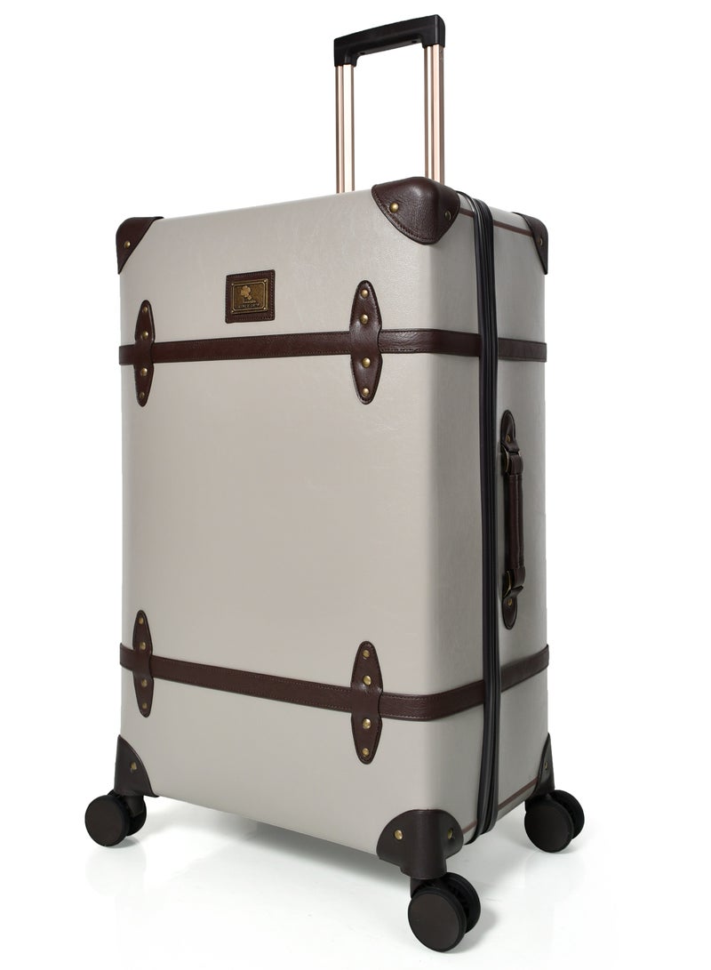 مورانو طقم شنط سفر كلاسيك جلد مورانو اربع قطع لون رمادي مقاسات 28''-24''-20'' إنش - Image 4