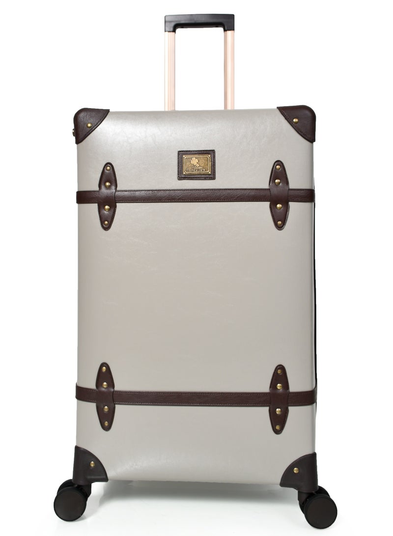 مورانو طقم شنط سفر كلاسيك جلد مورانو اربع قطع لون رمادي مقاسات 28''-24''-20'' إنش - Image 5