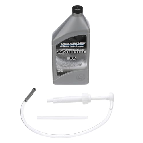 Quicksilver by Mercury Marine 802891Q05 SAE 90 High Performance Gear Lube and Pump Kit, 32 Fl. Oz. - Image 1
