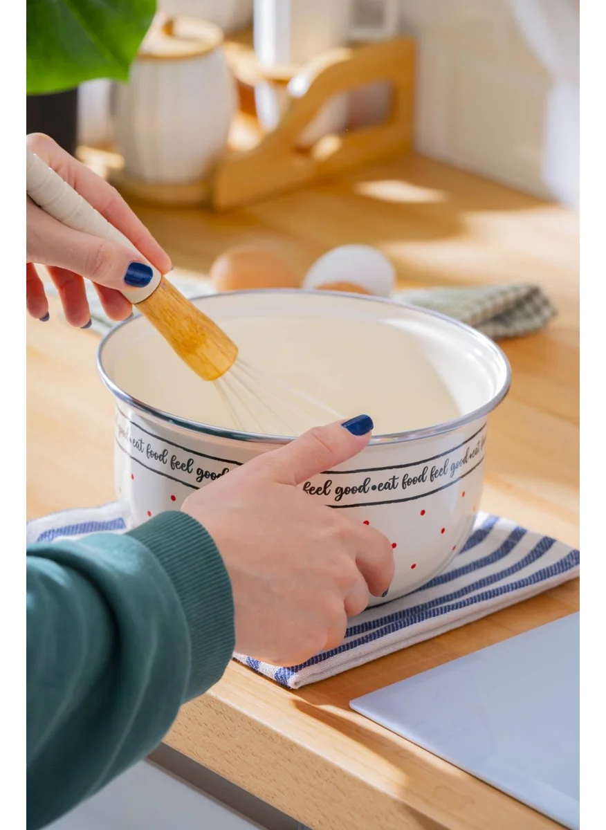 أكار Feel Good Enamel Mixing Bowl - 18 cm