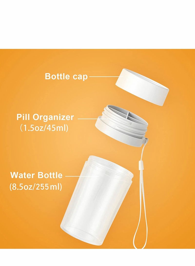 NIBEMINENT Small Water Bottles, BPA Free 8 OZ Bottle Juice Bottles with Carrying Strap for school,home,office,travel - Image 2