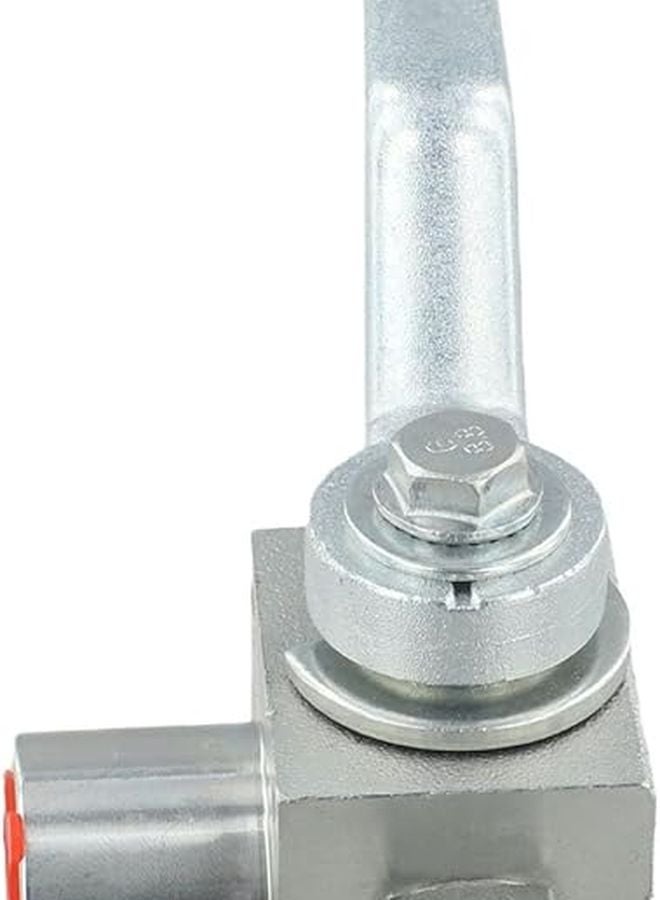 High Pressure Hydraulic 3 Way Ball Valve 500 Bar Carbon Steel L Port G1 4 to G1 2 - Image 5