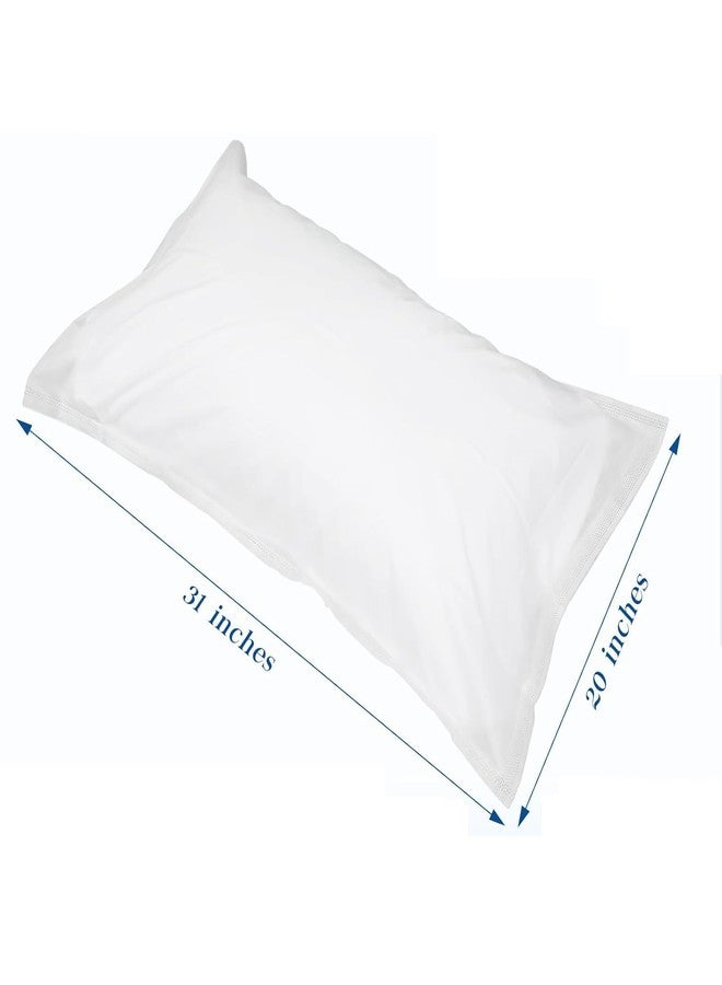 KATPOSIN 20PCS Disposable Pillow Case,32 x 20 Inches Non-Woven Fabric Disposable Pillowcase,White Disposable Pillow Cases for Travel Hotel Bedroom Home Bedding Supplies - Image 3