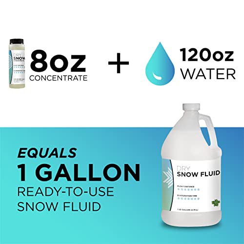 froggys fog Froggy's Flakes Snow Machine Fluid Concentrate, 8 fl. oz, Dry Formula Snow Fluid with 50-75 Feet Float/Drop, Makes 4 Gallons of Snow Fluid - Image 3
