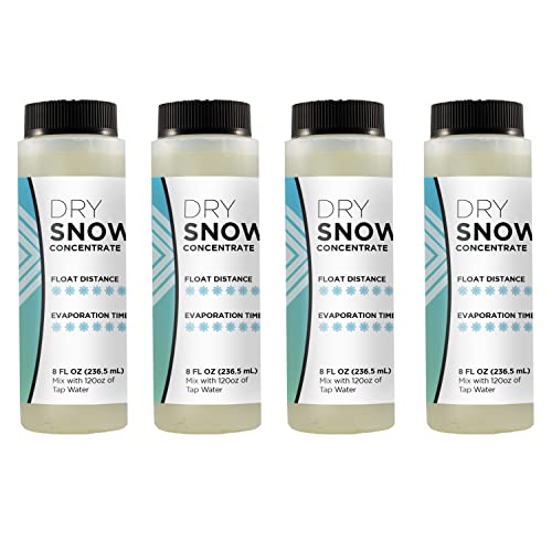froggys fog Froggy's Flakes Snow Machine Fluid Concentrate, 8 fl. oz, Dry Formula Snow Fluid with 50-75 Feet Float/Drop, Makes 4 Gallons of Snow Fluid - Image 2