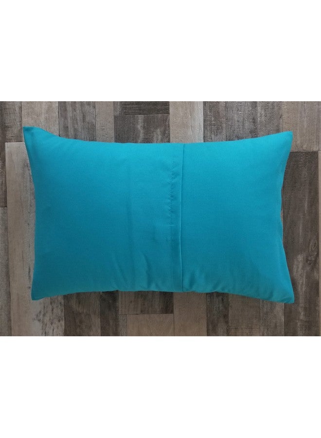 Ella & Max Turquoise Teal Vibrant Toddler Travel Pillowcase. Soft & Cuddly. Fits 13x18 & 14x19 Toddler Pillows. Easy to wash & no Ironing. Handmade in USA. Made of Luxury Microfiber Fabric. - Image 3
