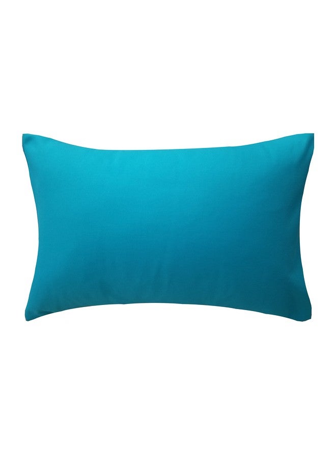 Ella & Max Turquoise Teal Vibrant Toddler Travel Pillowcase. Soft & Cuddly. Fits 13x18 & 14x19 Toddler Pillows. Easy to wash & no Ironing. Handmade in USA. Made of Luxury Microfiber Fabric. - Image 1