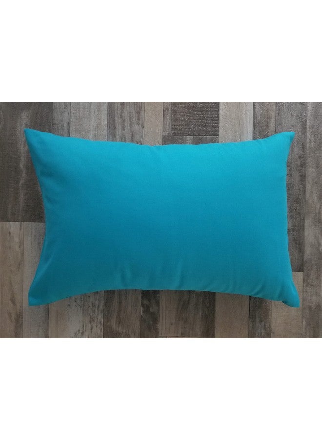 Ella & Max Turquoise Teal Vibrant Toddler Travel Pillowcase. Soft & Cuddly. Fits 13x18 & 14x19 Toddler Pillows. Easy to wash & no Ironing. Handmade in USA. Made of Luxury Microfiber Fabric. - Image 2