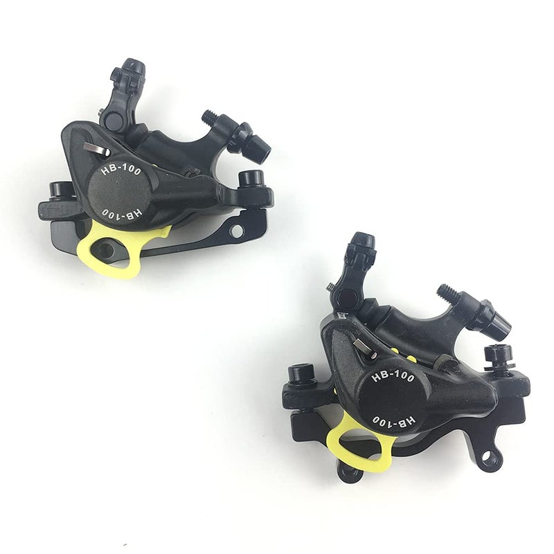 catazer MTB Road HB-100 MTB Road Line Pulling Hydraulic Disc Brake Calipers Front & Rear Mountain Bike Disc Brake E-Bike Disc Brake (1 Pair Black) - Image 2