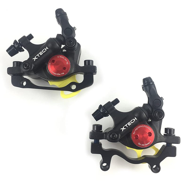 catazer MTB Road HB-100 MTB Road Line Pulling Hydraulic Disc Brake Calipers Front & Rear Mountain Bike Disc Brake E-Bike Disc Brake (1 Pair Black) - Image 1