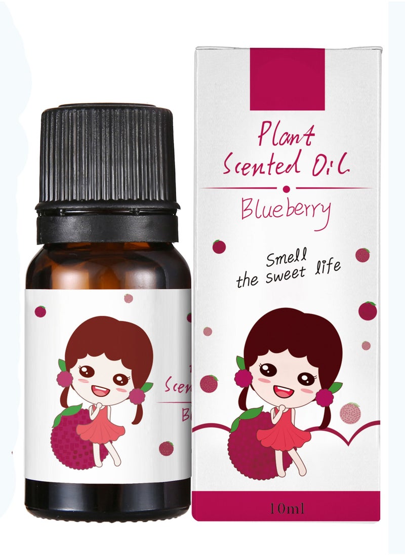 Generic 1-Piece 10ML Essential Oil For Air Humidifier,Flavors Aroma Diffuser Natural Plant Oil,Plant Fragrance Use For Air Fresh or Relieve Stress,Fragrance Blueberry  - Image 1