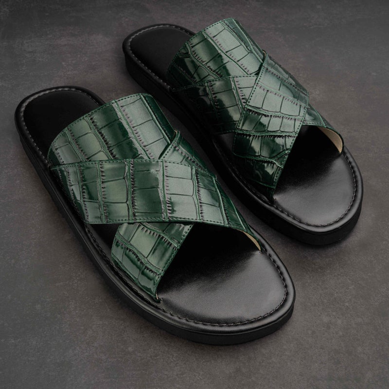 Arabic Sharqi Sandals | Olive | Sandals Traditional footwear - Image 1