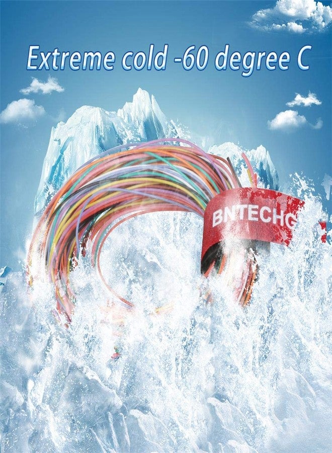 BNTECHGO طقم أسلاك سيليكون BNTECHGO عيار 30، فائق المرونة، 10 ألوان، عالي المقاومة، يتحمل درجات حرارة تصل إلى 200 درجة مئوية وجهد 600 فولت، عازل من مطاط السيليكون، سلك سيليكون عيار 30 AWG، 11 خيطًا من سلك نحاسي مطلي بالقصدير، كابل سلك مجدول - Image 3