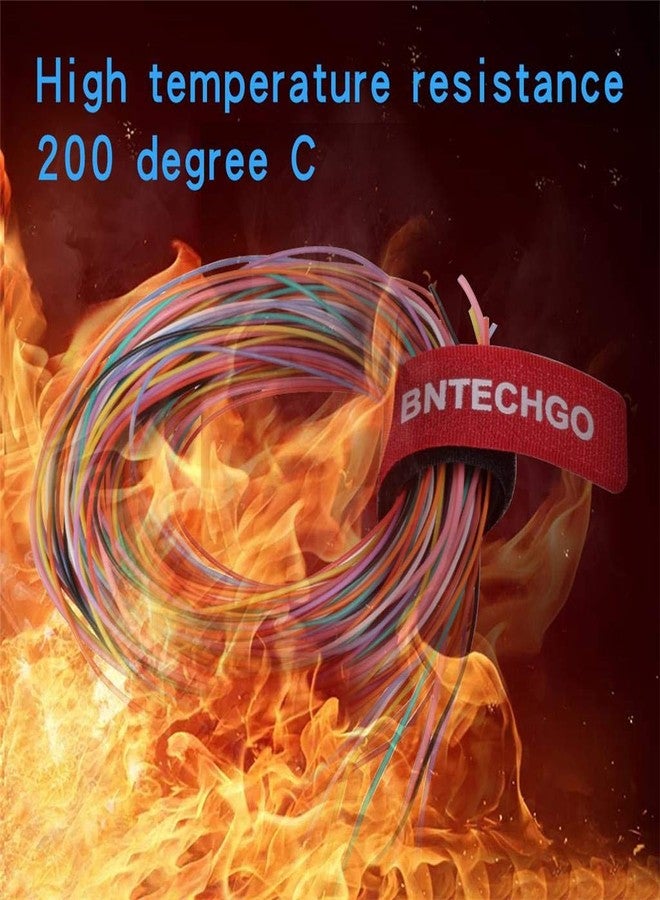 BNTECHGO طقم أسلاك سيليكون BNTECHGO عيار 30، فائق المرونة، 10 ألوان، عالي المقاومة، يتحمل درجات حرارة تصل إلى 200 درجة مئوية وجهد 600 فولت، عازل من مطاط السيليكون، سلك سيليكون عيار 30 AWG، 11 خيطًا من سلك نحاسي مطلي بالقصدير، كابل سلك مجدول - Image 4